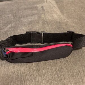 Chic Black and Pink Women's Belt Bag